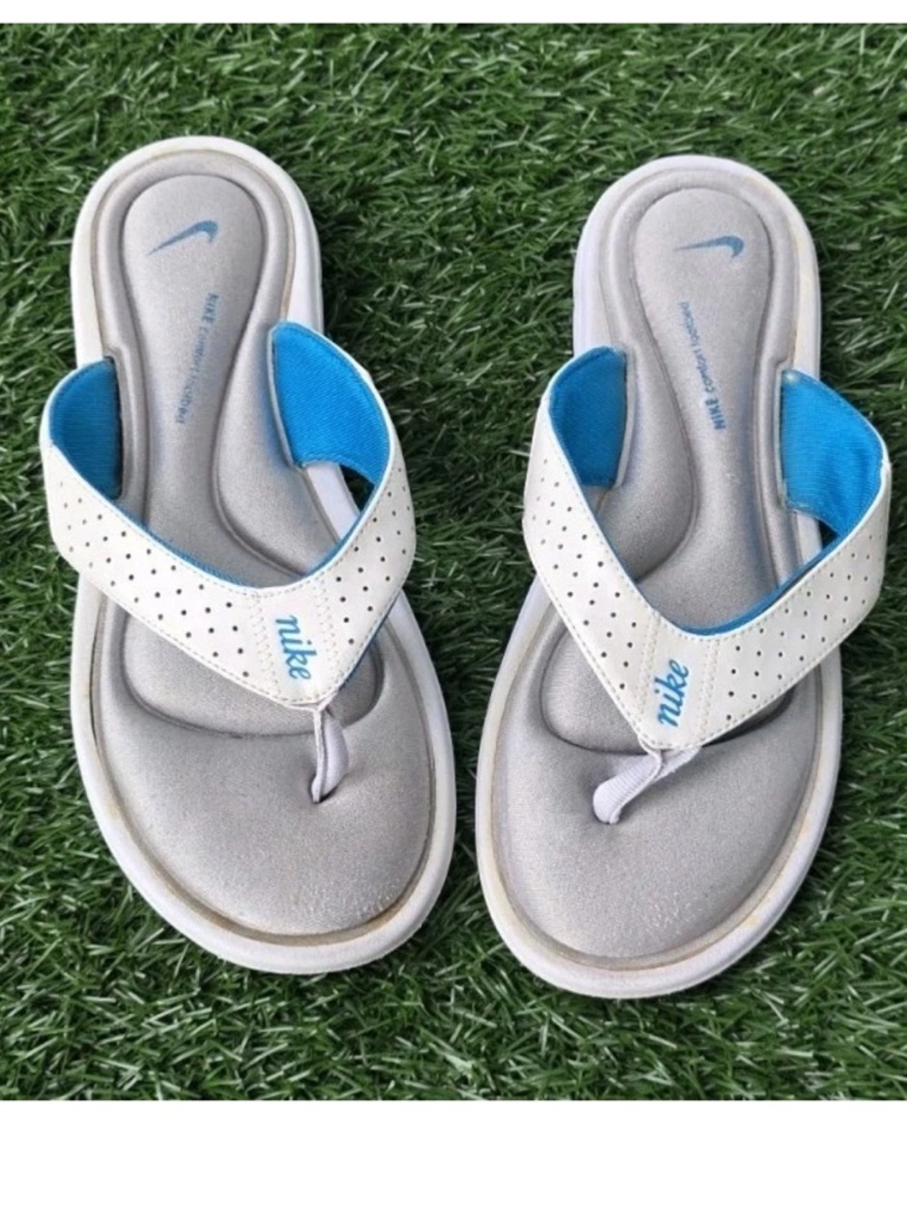 Y2K Nike comfort footbed thong sandals size 6